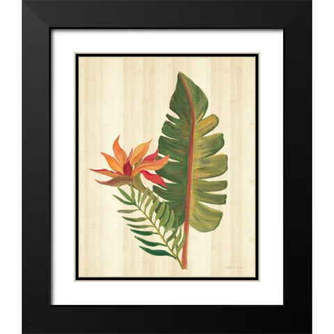 Tropical Garden VI Black Modern Wood Framed Art Print with Double Matting by Vassileva, Silvia