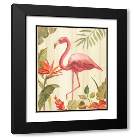 Tropical Garden X Black Modern Wood Framed Art Print with Double Matting by Vassileva, Silvia