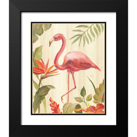 Tropical Garden X Black Modern Wood Framed Art Print with Double Matting by Vassileva, Silvia