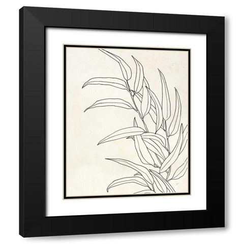 Eucalyptus II Black Modern Wood Framed Art Print with Double Matting by Panganiban, Karyn