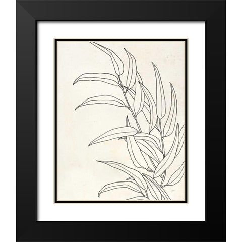 Eucalyptus II Black Modern Wood Framed Art Print with Double Matting by Panganiban, Karyn