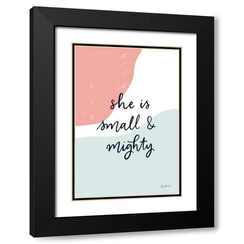 Blush Nursery I Black Modern Wood Framed Art Print with Double Matting by Thorns, Becky