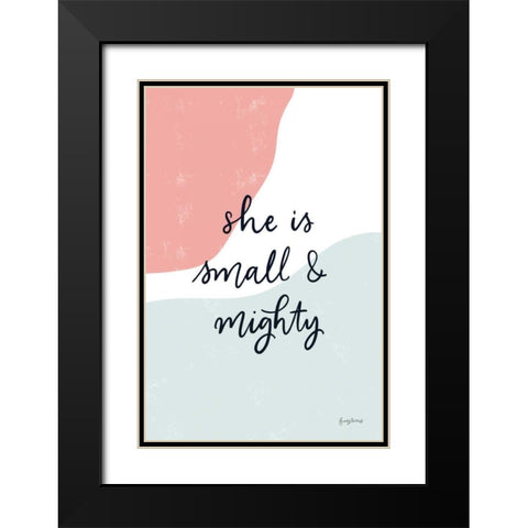 Blush Nursery I Black Modern Wood Framed Art Print with Double Matting by Thorns, Becky