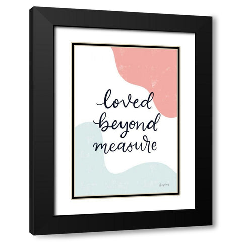 Blush Nursery II Black Modern Wood Framed Art Print with Double Matting by Thorns, Becky