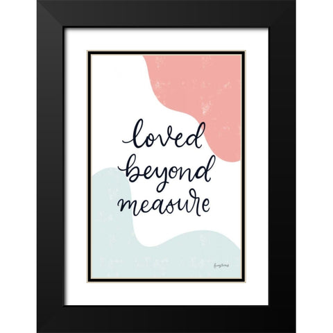 Blush Nursery II Black Modern Wood Framed Art Print with Double Matting by Thorns, Becky