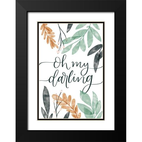 Sage Sayings I Black Modern Wood Framed Art Print with Double Matting by Thorns, Becky