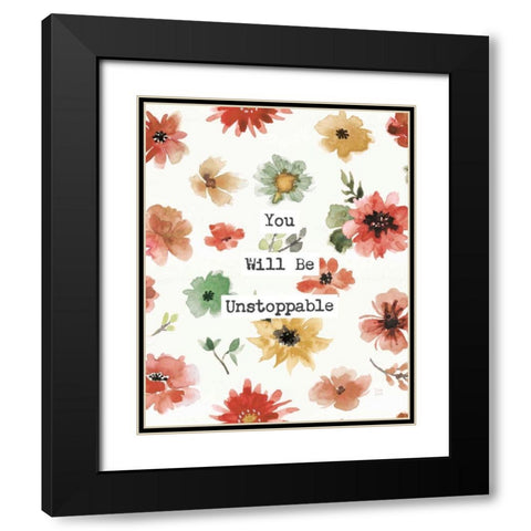 Sweet Southwest Unstoppable Black Modern Wood Framed Art Print with Double Matting by June, Dina