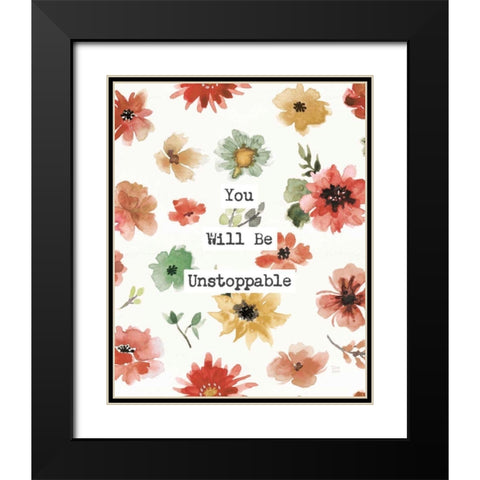 Sweet Southwest Unstoppable Black Modern Wood Framed Art Print with Double Matting by June, Dina