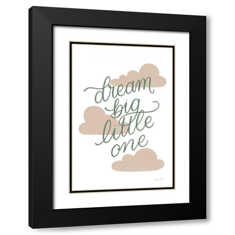 Boho Nursery IV Green Black Modern Wood Framed Art Print with Double Matting by Thorns, Becky