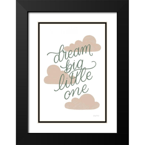 Boho Nursery IV Green Black Modern Wood Framed Art Print with Double Matting by Thorns, Becky