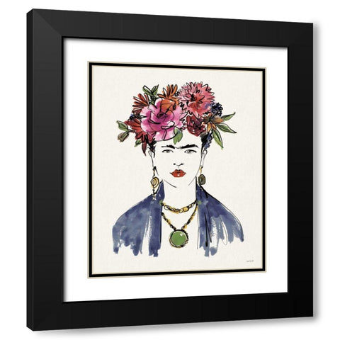Frida Portrait I Black Modern Wood Framed Art Print with Double Matting by Tavoletti, Anne