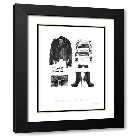 Back in Black III Sweater Black Modern Wood Framed Art Print with Double Matting by Charro, Mercedes Lopez