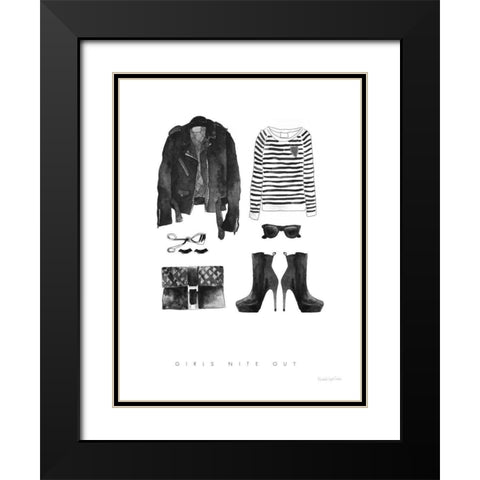 Back in Black III Sweater Black Modern Wood Framed Art Print with Double Matting by Charro, Mercedes Lopez