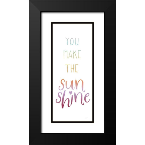 Lets Chase Rainbows XIV Dark Black Modern Wood Framed Art Print with Double Matting by Jackson, Jenaya