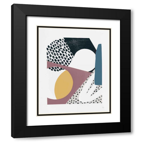 Luminous Tumble I Dark Black Modern Wood Framed Art Print with Double Matting by Marshall, Laura