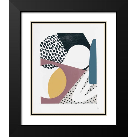 Luminous Tumble I Dark Black Modern Wood Framed Art Print with Double Matting by Marshall, Laura