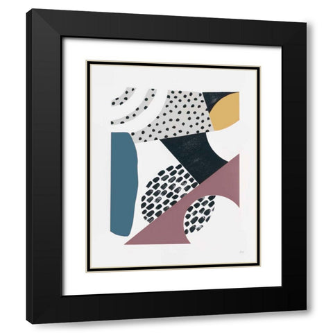Luminous Tumble II Dark Black Modern Wood Framed Art Print with Double Matting by Marshall, Laura