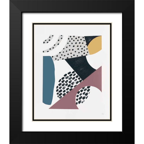 Luminous Tumble II Dark Black Modern Wood Framed Art Print with Double Matting by Marshall, Laura