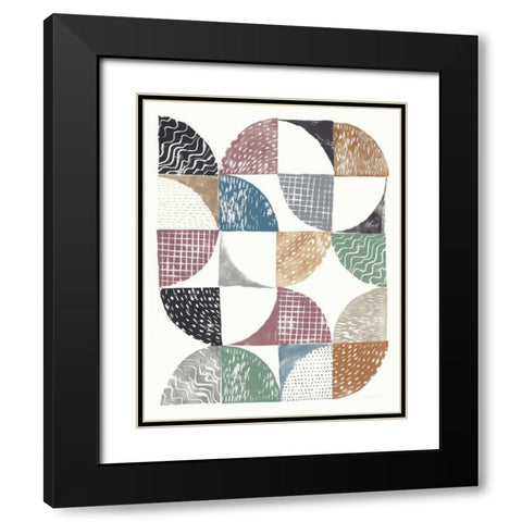 Colorful Night Sky I Black Modern Wood Framed Art Print with Double Matting by Prahl, Courtney