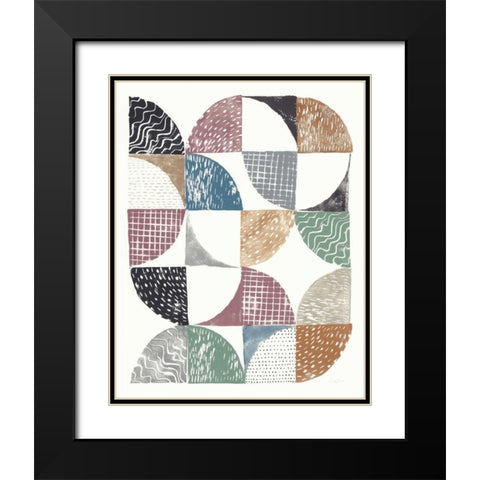 Colorful Night Sky I Black Modern Wood Framed Art Print with Double Matting by Prahl, Courtney