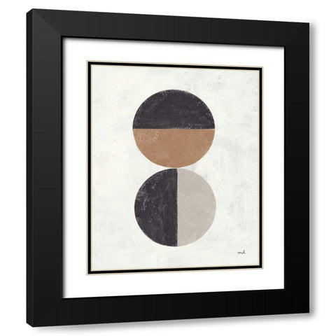 Orbs II Neutral Black Modern Wood Framed Art Print with Double Matting by Hershey, Moira