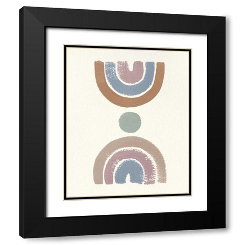 Desert Rainbows I Blue Black Modern Wood Framed Art Print with Double Matting by Hershey, Moira