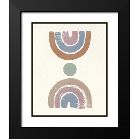 Desert Rainbows I Blue Black Modern Wood Framed Art Print with Double Matting by Hershey, Moira