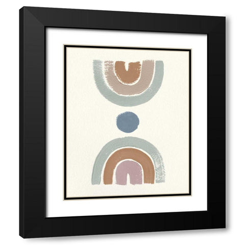 Desert Rainbows II Mint Black Modern Wood Framed Art Print with Double Matting by Hershey, Moira