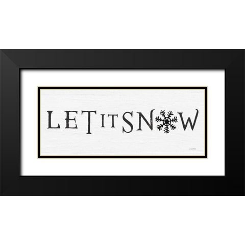 Christmas Affinity I BW Black Modern Wood Framed Art Print with Double Matting by Wiens, James