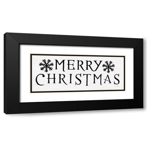 Christmas Affinity III BW Black Modern Wood Framed Art Print with Double Matting by Wiens, James