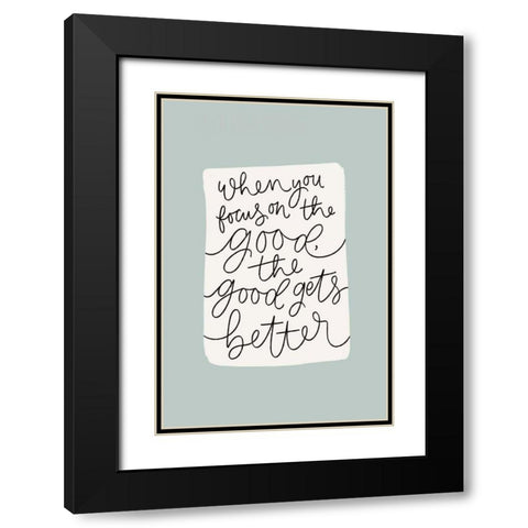 Calm Home IV Black Modern Wood Framed Art Print with Double Matting by Thorns, Becky