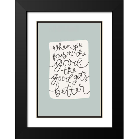 Calm Home IV Black Modern Wood Framed Art Print with Double Matting by Thorns, Becky