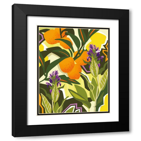 Citrus Sage I Black Modern Wood Framed Art Print with Double Matting by Gallagher, Megan