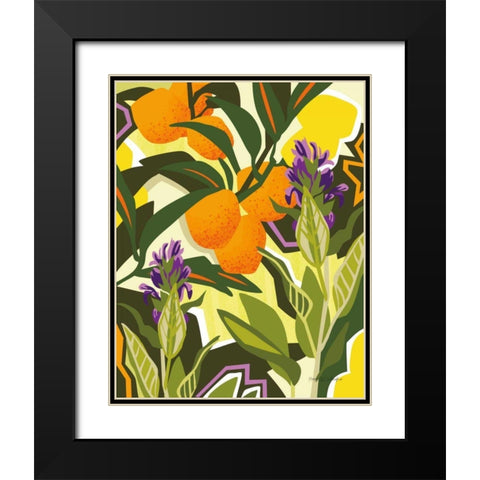 Citrus Sage I Black Modern Wood Framed Art Print with Double Matting by Gallagher, Megan