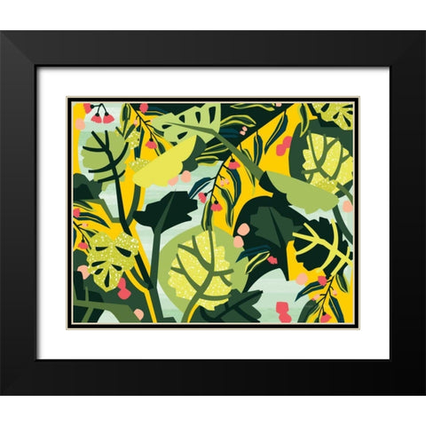 Eucalyptus Mint I Black Modern Wood Framed Art Print with Double Matting by Gallagher, Megan