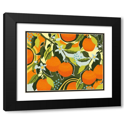 Sweet Clementine I Black Modern Wood Framed Art Print with Double Matting by Gallagher, Megan