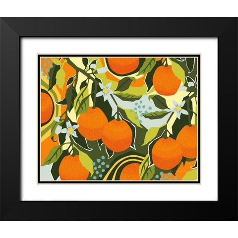 Sweet Clementine I Black Modern Wood Framed Art Print with Double Matting by Gallagher, Megan