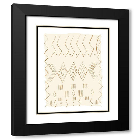 Brown Berber Rug IV Black Modern Wood Framed Art Print with Double Matting by Panganiban, Karyn