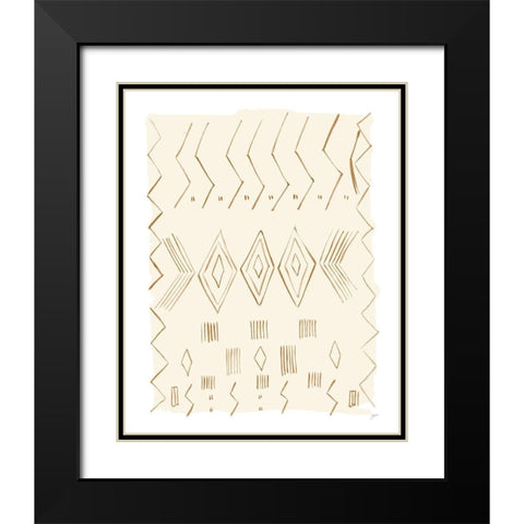 Brown Berber Rug IV Black Modern Wood Framed Art Print with Double Matting by Panganiban, Karyn