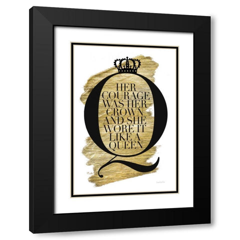 Gilded Life I White Black Modern Wood Framed Art Print with Double Matting by Charro, Mercedes Lopez