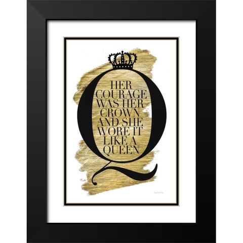 Gilded Life I White Black Modern Wood Framed Art Print with Double Matting by Charro, Mercedes Lopez