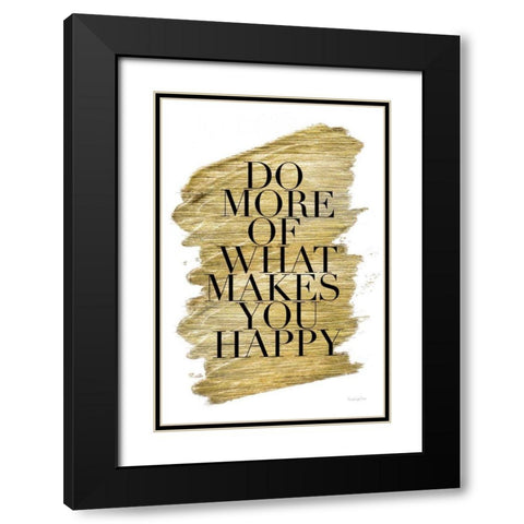 Gilded Life II White Black Modern Wood Framed Art Print with Double Matting by Charro, Mercedes Lopez