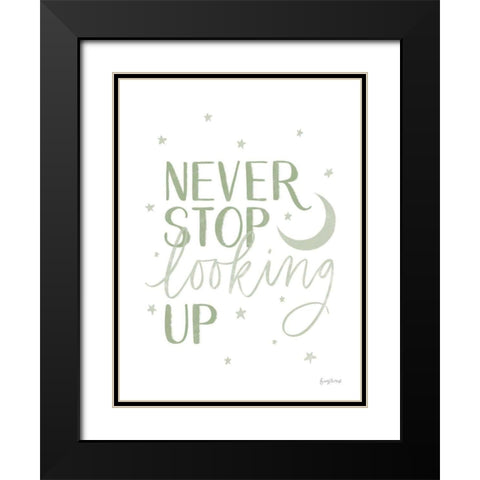 Little Child I Sage Black Modern Wood Framed Art Print with Double Matting by Thorns, Becky