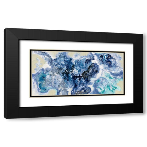Low Tide Reflections Black Modern Wood Framed Art Print with Double Matting by Vassileva, Silvia