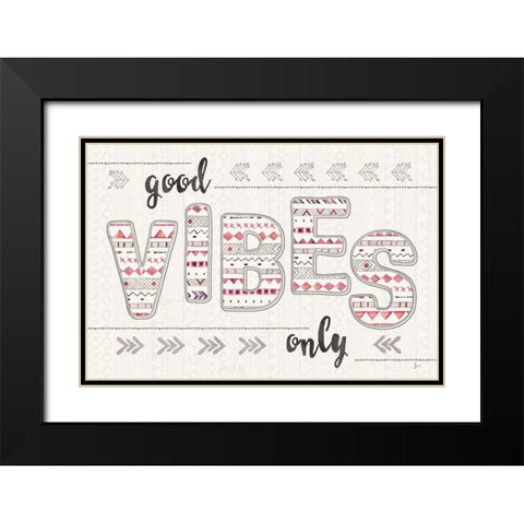 Boho Quotes III Pink Gray Black Modern Wood Framed Art Print with Double Matting by Aiken, Jess