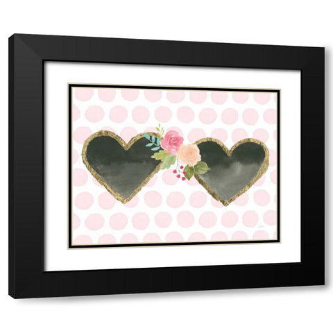 Girl Power Sunglasses Black Modern Wood Framed Art Print with Double Matting by Jackson, Jenaya