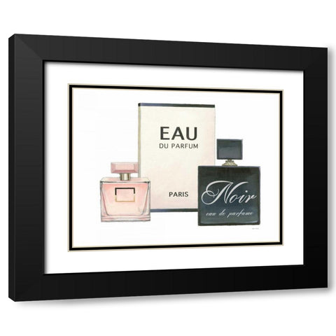 Forever Fashion Perfume Black Modern Wood Framed Art Print with Double Matting by Fabiano, Marco
