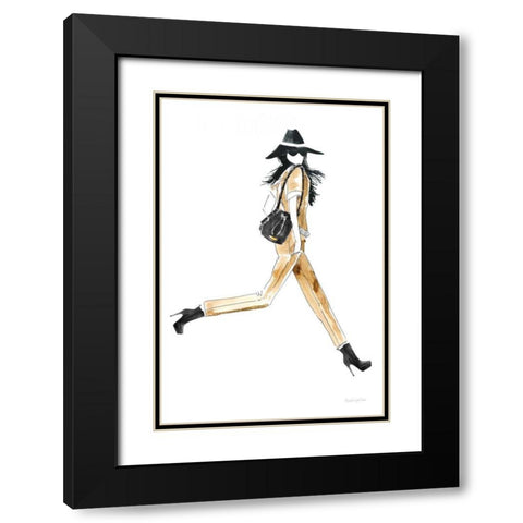 Out On the Town I Black Modern Wood Framed Art Print with Double Matting by Charro, Mercedes Lopez