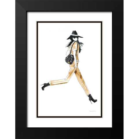 Out On the Town I Black Modern Wood Framed Art Print with Double Matting by Charro, Mercedes Lopez