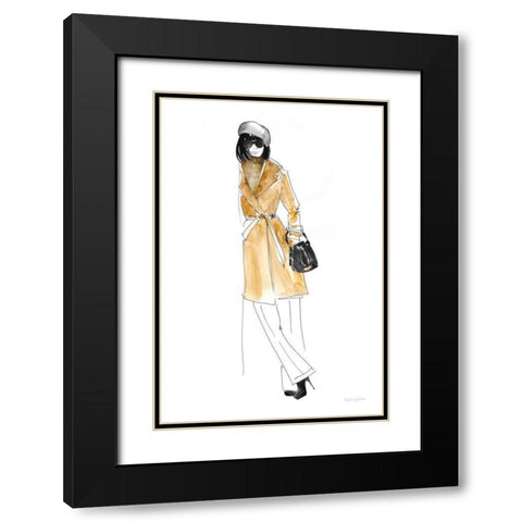 Out On the Town II Black Modern Wood Framed Art Print with Double Matting by Charro, Mercedes Lopez